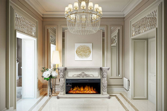 Портал Royal Flame Windsor 60 Слоновая кость с темной патиной Портал Royal Flame Windsor 60 Слоновая кость с темной патиной