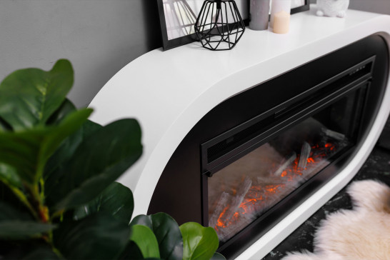 Портал Royal Flame Ellips Белый с черным Портал Royal Flame Ellips Белый с черным