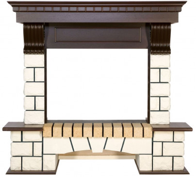 Портал Royal Flame Pierre Luxe Белый/Темный дуб (ширина 115 см) Портал Royal Flame Pierre Luxe Белый/Темный дуб (ширина 115 см)