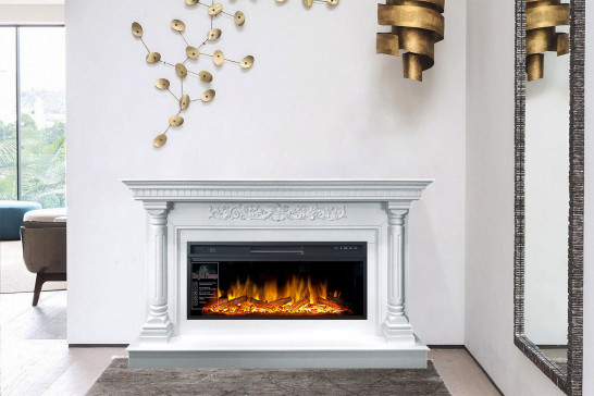 Портал Royal Flame Sicilia Белый (ширина 153 см)